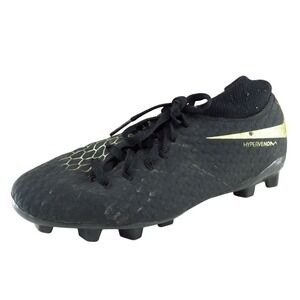 Nike Hypernova Youth Boys Shoes‎ Sz 5.5 M Black Synthetic Cleats